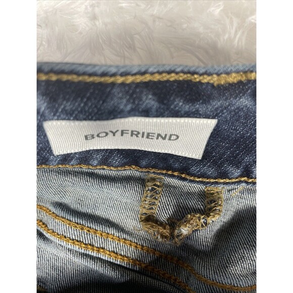 Torrid Jeans Women’s SZ 26 44"x27" Boyfriend Raw Hem Comfort Stretch Blue‎ - Picture 4 of 10